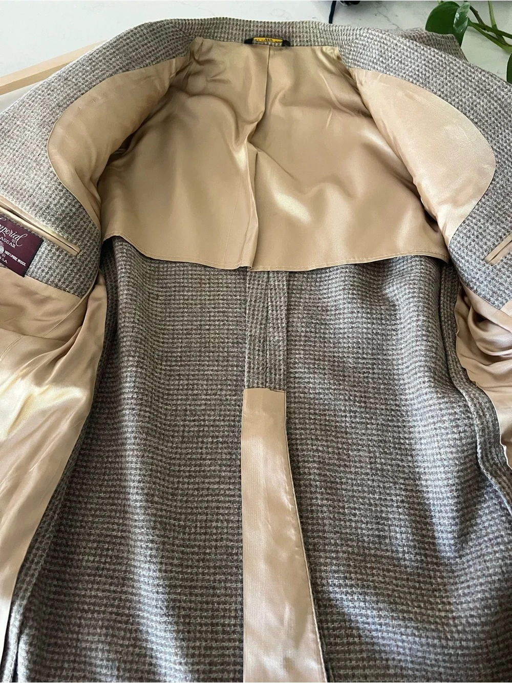 IMPERIAL by HAGGAR | Vintage 100% Wool Tweed Sport Coat Blazer 38S USA